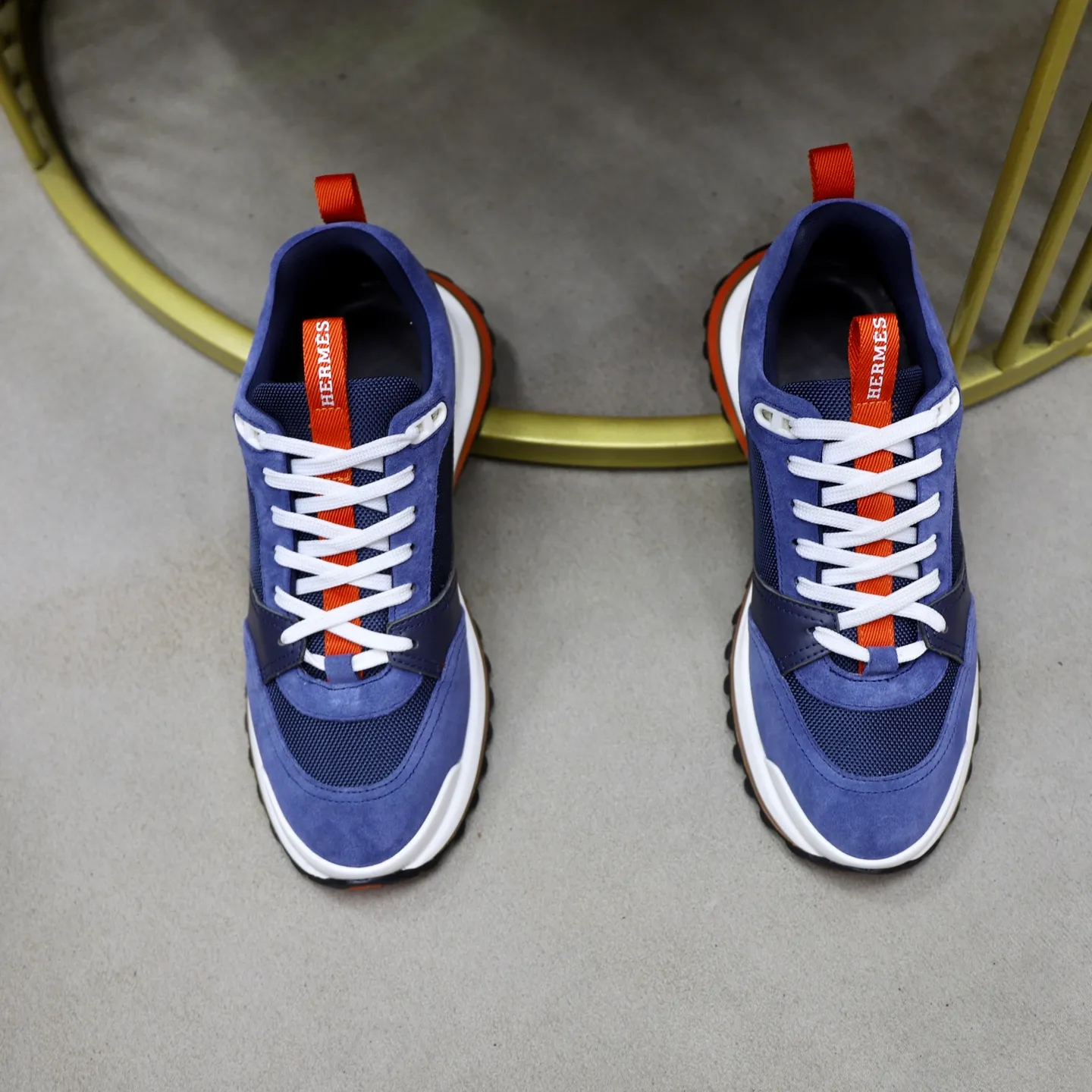 Men's shoes: 462💰🎬【Hermès】Official website synchronization Counter quality French Paris catwalk style Simple and classic Imported original fabric Original outsole Size (size): 38-44